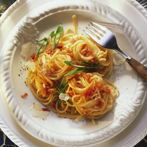 Spaghetti w sosie Marsala